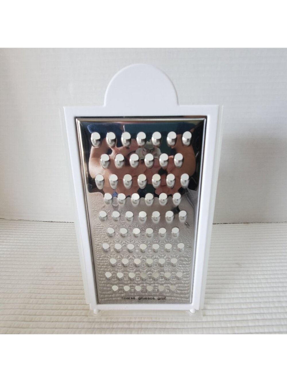 Tupperware Grate And Measure Cheese Grater Shredder New Veggies White 2 1/2 Cups